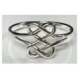 Sterling silver Celtic knot ring