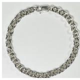 Sterling silver link bracelet