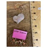 NEW Betsey Johnson earrings and keychain