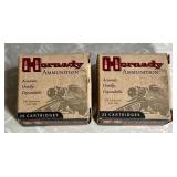 2 boxes Hornady Custom 9mm luger ammo 25 ct. ea