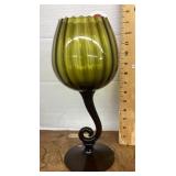 Italian made MCM Empoli green glass bowl