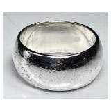 3/8" wide sterling silver ring