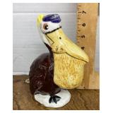 Ceramic pelican figure