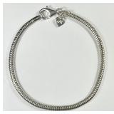 Sterling silver snake chain bracelet
