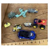 Group of small toy vehicles