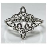 Sterling silver Celtic knot ring