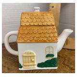 Ceramic house teapot