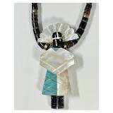 Native American stone kachina necklace