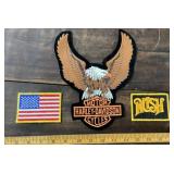 3 embroidered patches