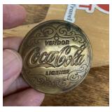 Vintage Coca-Cola vendor license