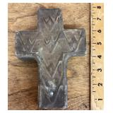 Stoneware cross wall decor