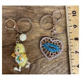 2 NEW Betsey Johnson keychains
