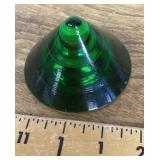 Emerald green glass cone