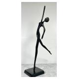 Bodrul Khalique bronze ballet figure 13" tall
