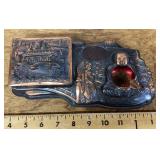 Metal Nikko smoking set