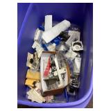 Model airplane parts and pieces