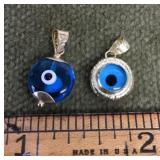 Two 14k gold pendants