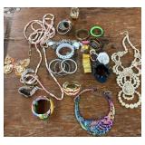 Group of costume jewelry