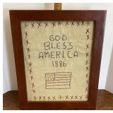 Cross stitch sampler