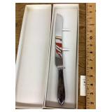 Bridal cake knife with sterling handle