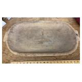 Primitive wooden dough bowl
