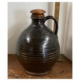 Signed studio pottery jug