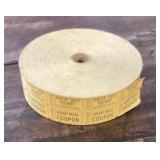 Roll of coupon tickets