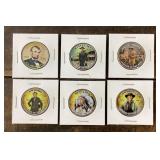 6 Legends of the West half dollars