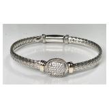 Duadena sterling silver bracelet