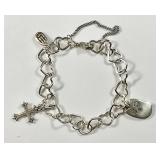 James Avery sterling silver charm bracelet