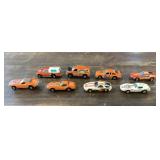 8 Hot Wheels diecast vehicles