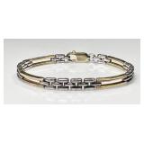 Gold over sterling bracelet