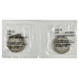 2 Walking Liberty half dollars