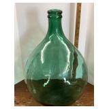 Green glass bottle