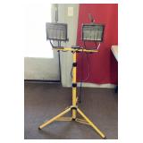 Work lights on tripod stand