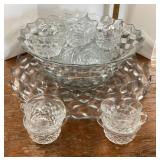 Fostoria American punch bowl set
