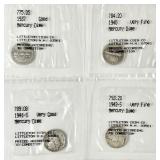 4 Mercury dimes