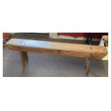 Primitive wooden bench 56" long x 18ï¿½ tall