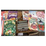 Garden flags and Vera Bradley purse