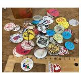 Lot of pinback buttons