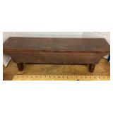 Wooden doll bench