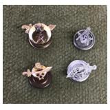 10k gold Shriner/Mason pins
