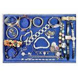 Costume jewelry bracelets and watches