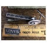 Sterling silver tie tacks and tie bar