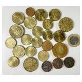 Group of foreign coins