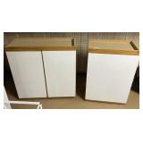 2 wall-mount kitchen cabinets