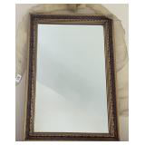 25 x 36 gold framed wall mirror
