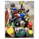 Large flat of garden chemicals