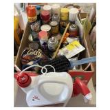 Large flat w/painting supplies & household