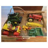 Flat of vintage toy vehicles